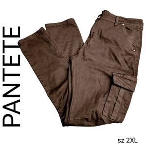 Pantete Black Skinny Cargo Stretch Pants Jeans